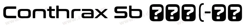Conthrax Sb 半粗体(字体转换